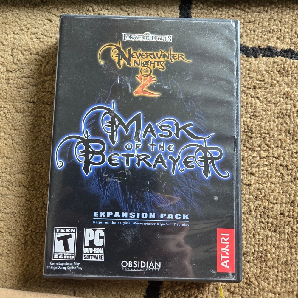 Neverwinter Nights 2 & Mask of the Betrayer Expansion PC DVD-ROM Atari RPG Lot